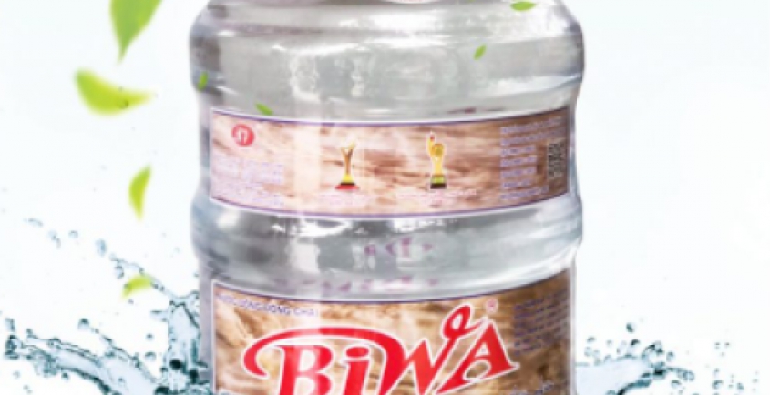 Nước uống đóng chai Biwa loại 21.5L (có vòi)